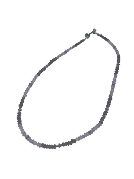 Unbranded Jewelry - Faceted Gemstone Beaded Necklace With Hook Clasp Mixed Blue & Red Stone Beads Pr